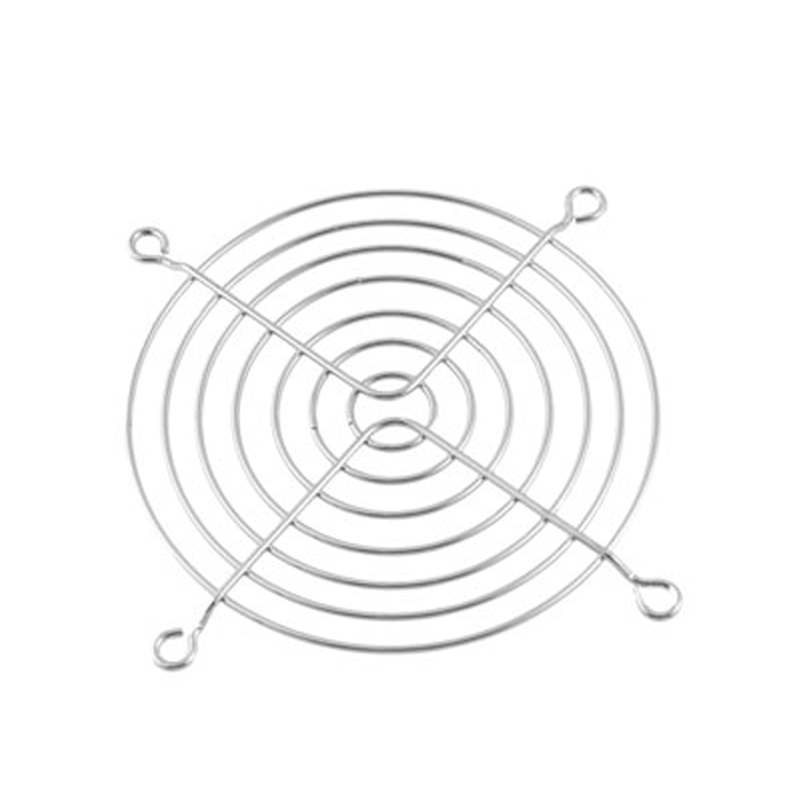 uxcell Uxcell Office Metal 90 x 90mm Cooling Fan Grill Wire Finger Guards Silver Tone 5pcs