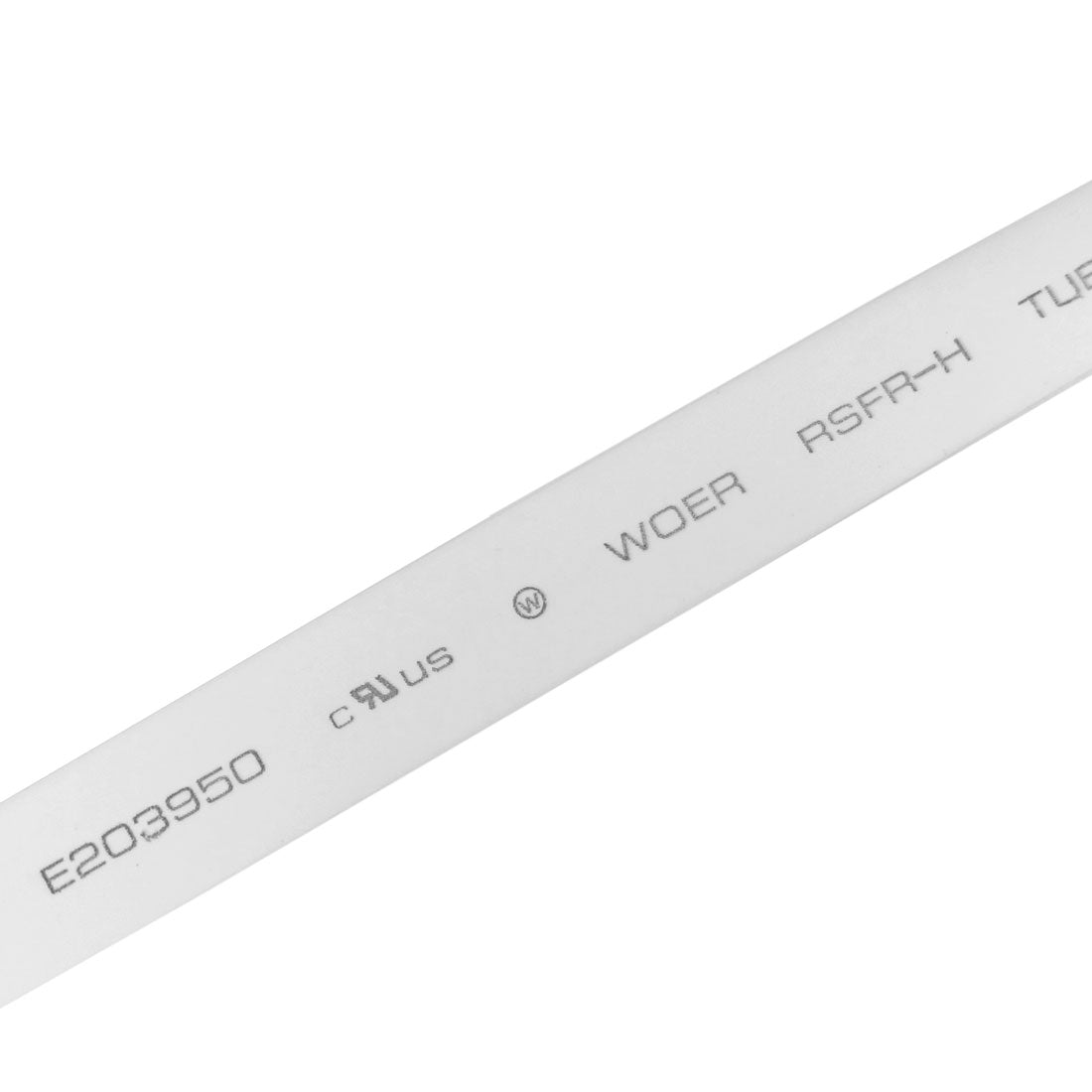 Harfington Ratio 2:1 7mm Dia White Polyolefin Heat Shrinkable Tube 4M 13.1Ft