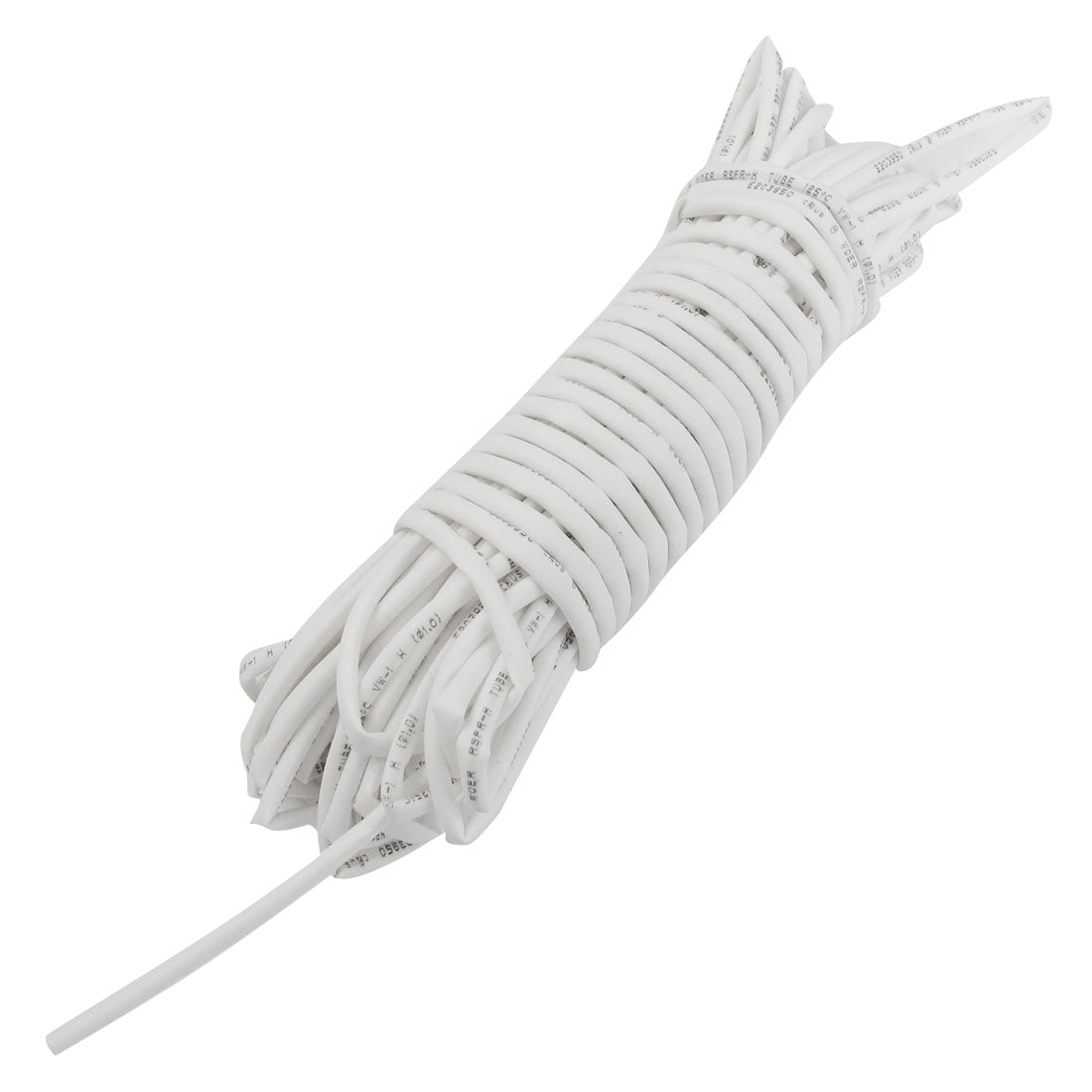 Harfington 8M 26.2 Ft Long 1mm Dia. White Polyolefin Heat Shrinkable Tube