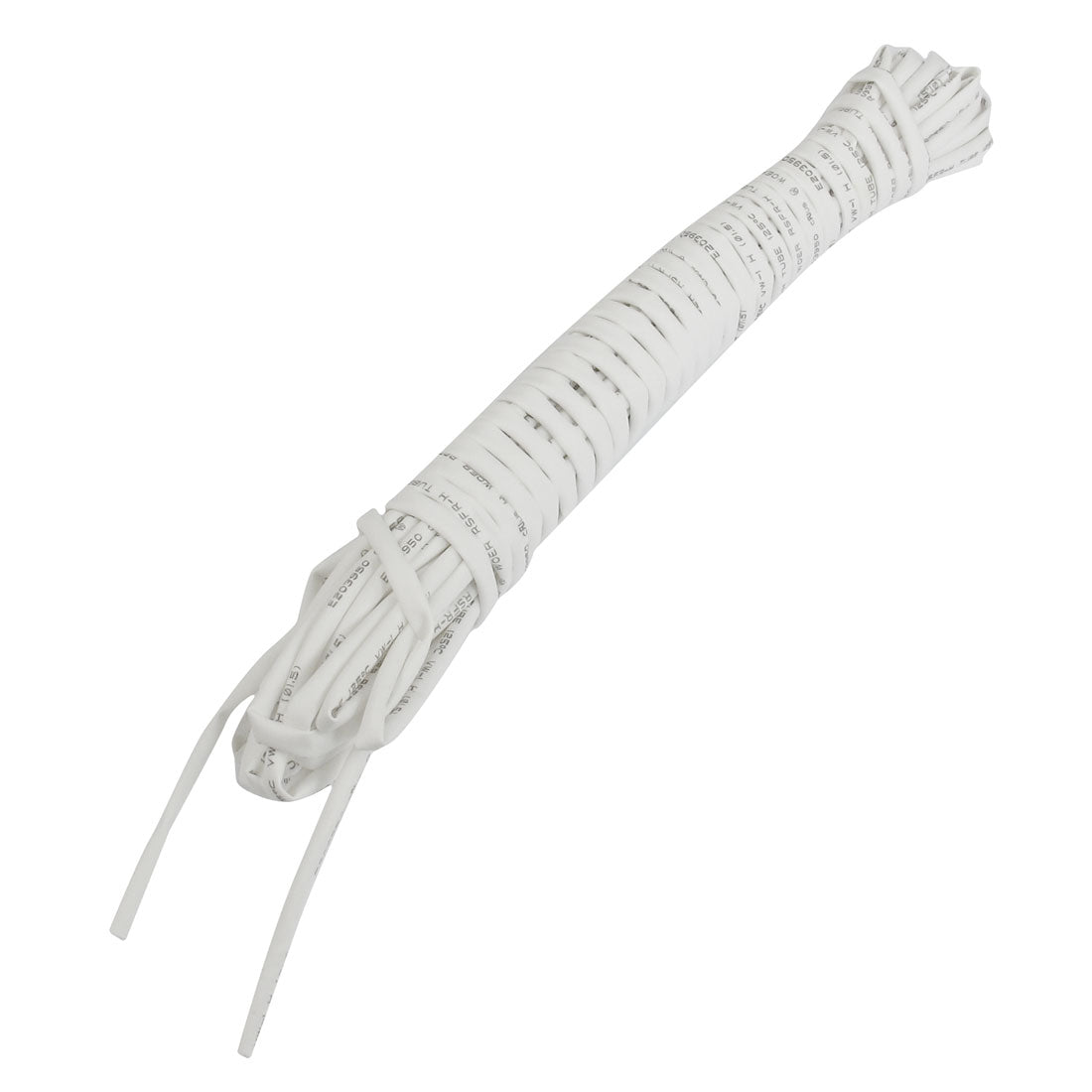 Harfington Ratio 2:1 1.5mm Dia White Polyolefin Heat Shrinkable Tube 6M 19.7Ft