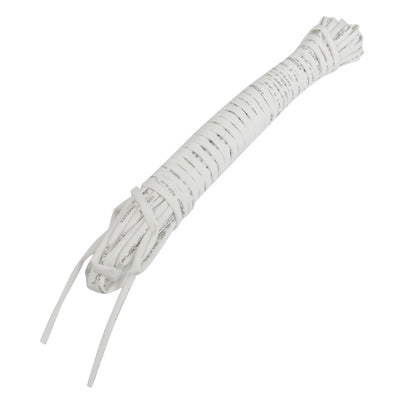 Harfington Ratio 2:1 1.5mm Dia White Polyolefin Heat Shrinkable Tube 6M 19.7Ft
