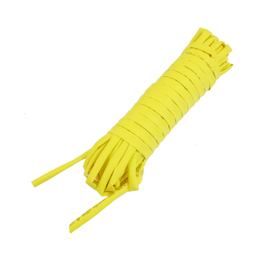 Harfington Ratio 2:1 4mm Dia Yellow Polyolefin Heat Shrinkable Tube 10M 32.8Ft