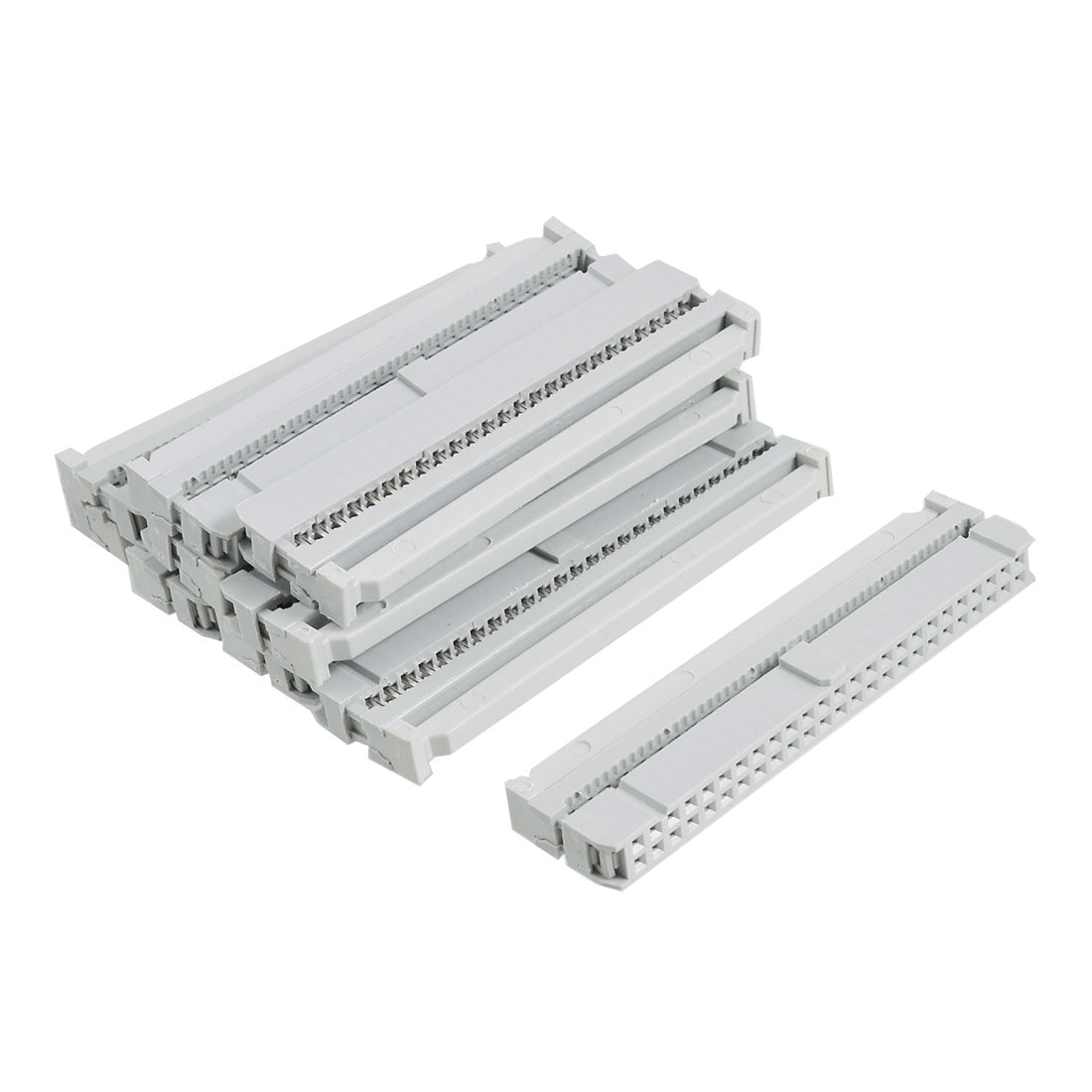 Harfington 10pcs Female 50 Position Flat Cable IDC Socket Connectors 2.54mm Pitch