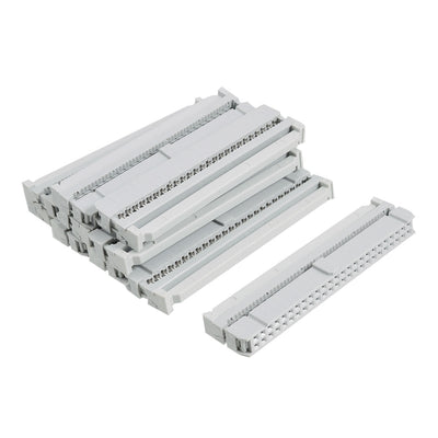 Harfington 10pcs Female 50 Position Flat Cable IDC Socket Connectors 2.54mm Pitch