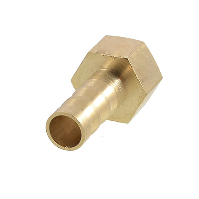 Harfington Pneumatic Fitting 1/4BSPT Female Thread Hose Dia Brass Tubing Connector Adapter