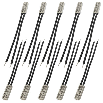 Harfington 10pcs Bimetal Temperature Control Switch Thermostat 80C N.C KSD9700