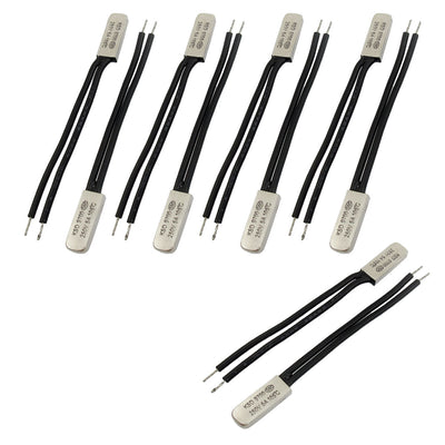 Harfington 10pcs Bimetal Temperature Control Switch Thermostat 105C N.C KSD9700
