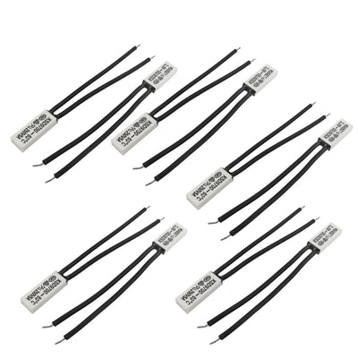 Harfington 10pcs Plastic Head Temperature Switch Thermostat 60C N.C KSD9700