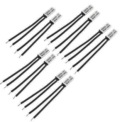 Harfington 10pcs Plastic Head Temperature Switch Thermostat 70C N.O KSD9700