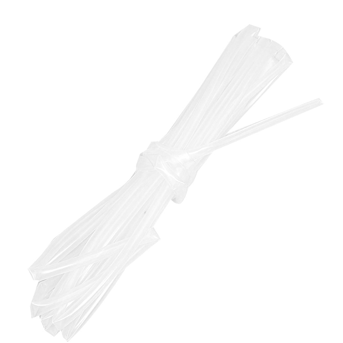 Harfington Ratio 2:1 4mm Dia Clear Polyolefin Heat Shrinkable Tube 4M 13.1Ft