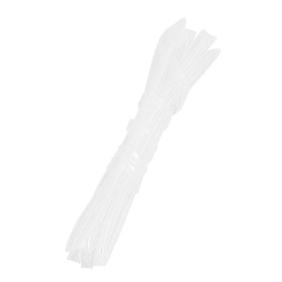 Harfington Ratio 2:1 2mm Dia Clear Polyolefin Heat Shrinkable Tube 8M 26.2Ft