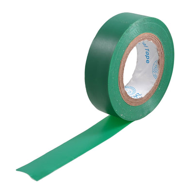 Harfington 17mm Wide Insulation Adhesive Electrical Tape Green 10M 32.8ft