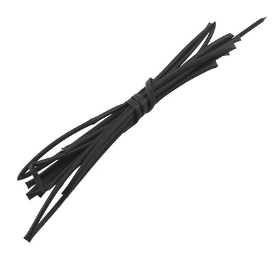 Harfington 1.5mm Dia 2 Meters Black Polyolefin Heat Shrinking Shrinkable Tubing Tubes