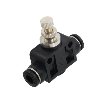 uxcell Uxcell Pneumatic 6mm to 6mm One Touch Connector Speed Control Fitting