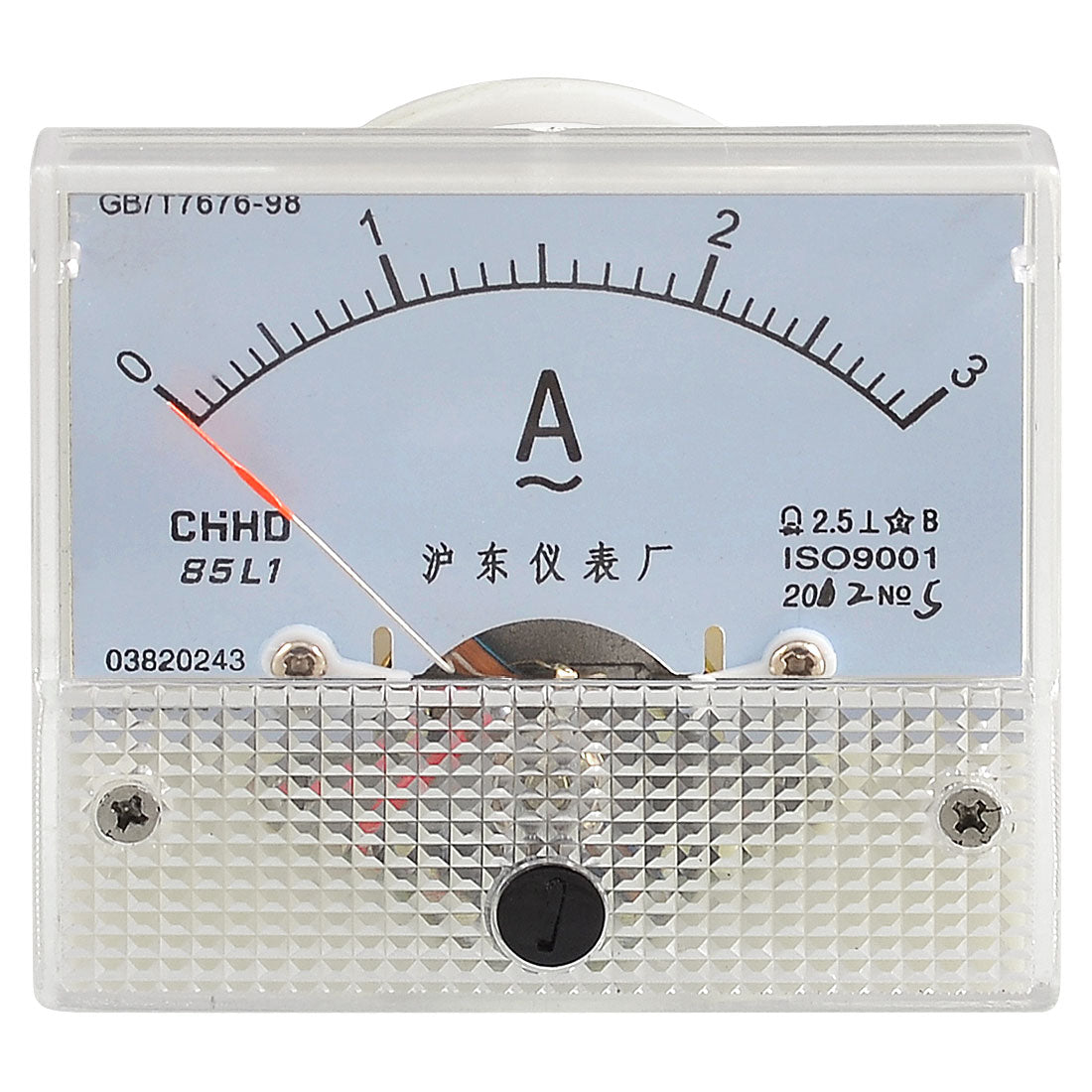 Harfington Current Measuring Analog AC 0-3A Scale Rangeere Panel Meter