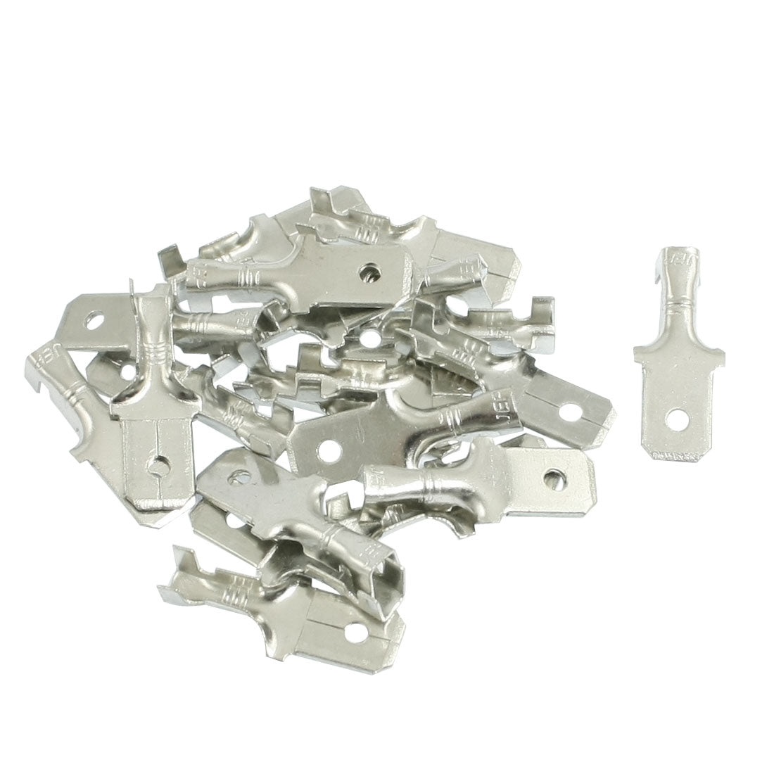 Harfington 20pcs Male Spade Cable Wire Crimp Terminals for 6.3mm Connectors