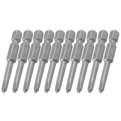 Harfington Magnetic PH2 Phillips 50mm Long 4mm Cross Head Power Diver Bits×10