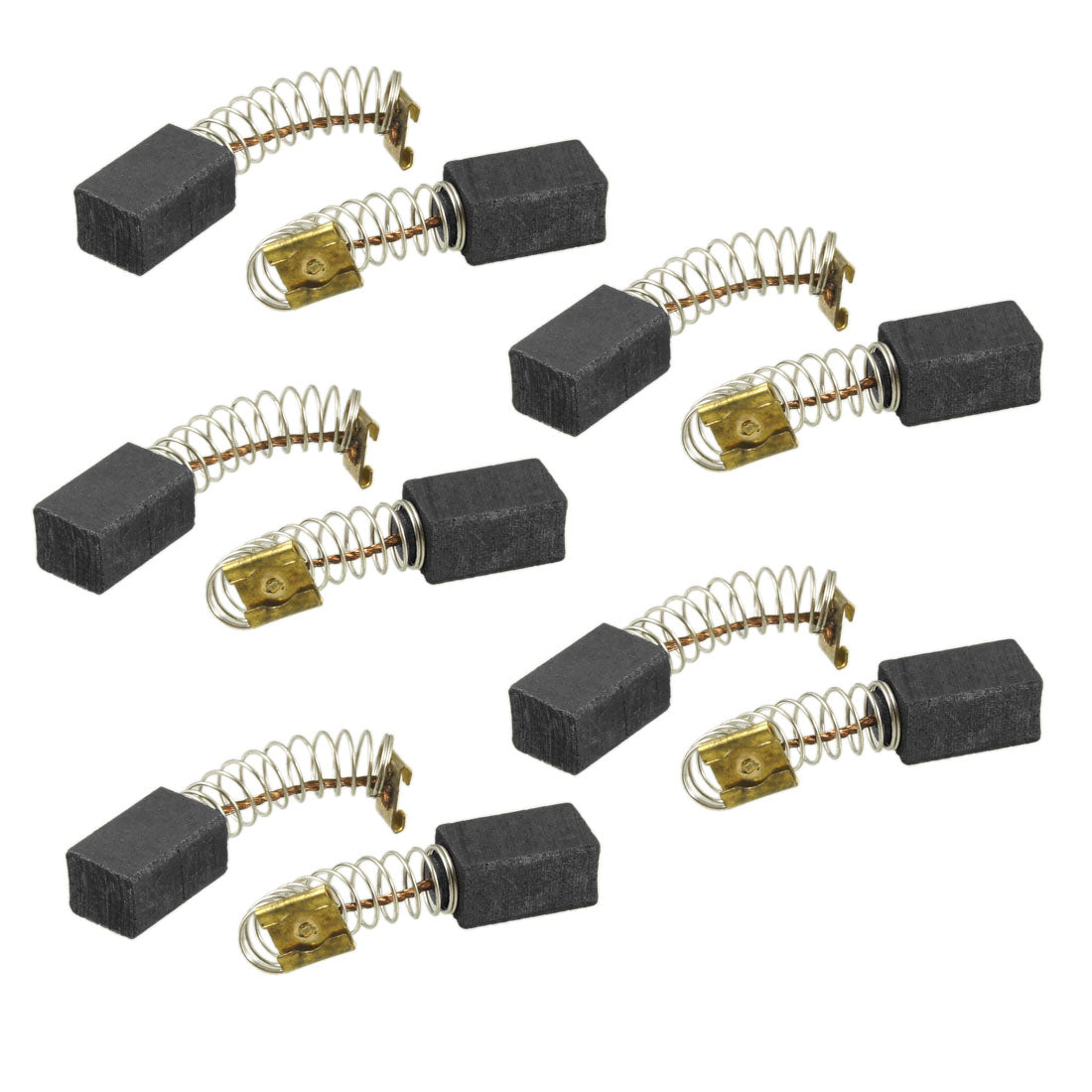 Harfington 10pcs Crimp Connector Spring Type 12×7×6mm Motor Carbon Brushes