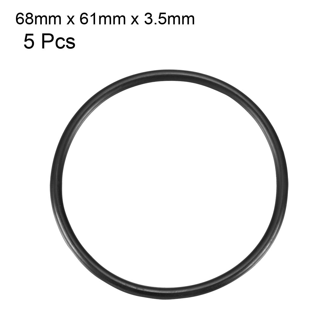 Harfington Nitrile Rubber O-Rings Metric Buna-N Sealing Gasket, Pack of 5
