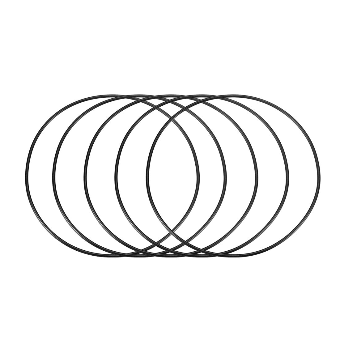 Harfington Nitrile Rubber O-Rings Metric Buna-N Sealing Gasket, Pack of 5