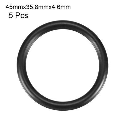 Harfington Nitrile Rubber O-Rings Metric Buna-N Sealing Gasket, Pack of 5