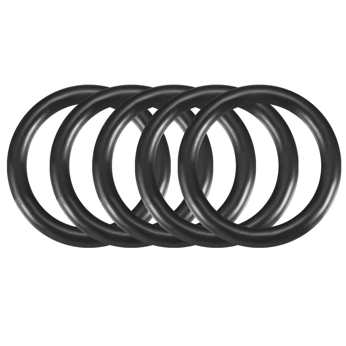 Harfington 5pcs Mechanical Rubber Sealing Oil Filter O Rings Gaskets 44.2mm×35mm×4.6mm