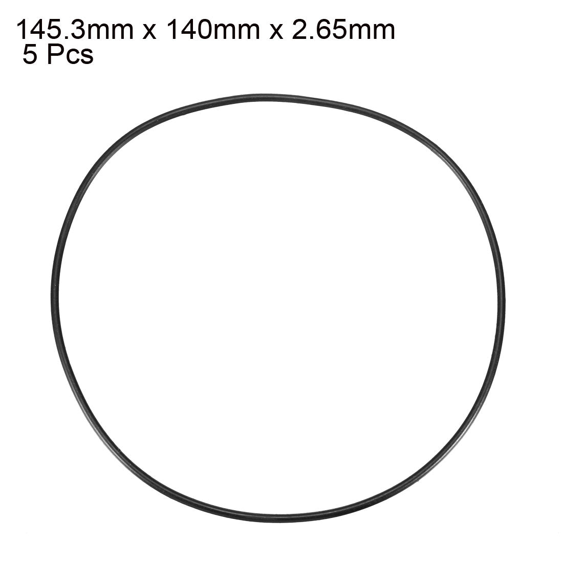 Harfington Nitrile Rubber O-Rings Metric Buna-N Sealing Gasket, Pack of 5
