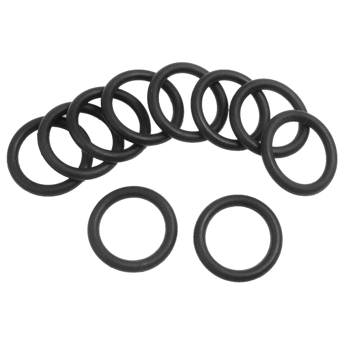 Harfington 10pcs 19mm×3.5mm Black Rubber O Rings Oil Seals Gaskets