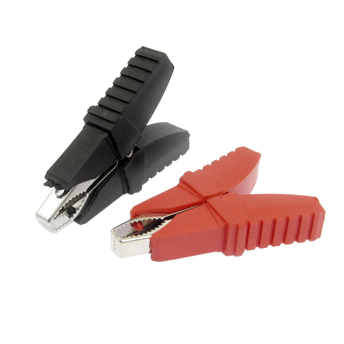Harfington 2 Pieces Black Red Sleeve 100A Battery Test Clips Alligator Clamps for Car