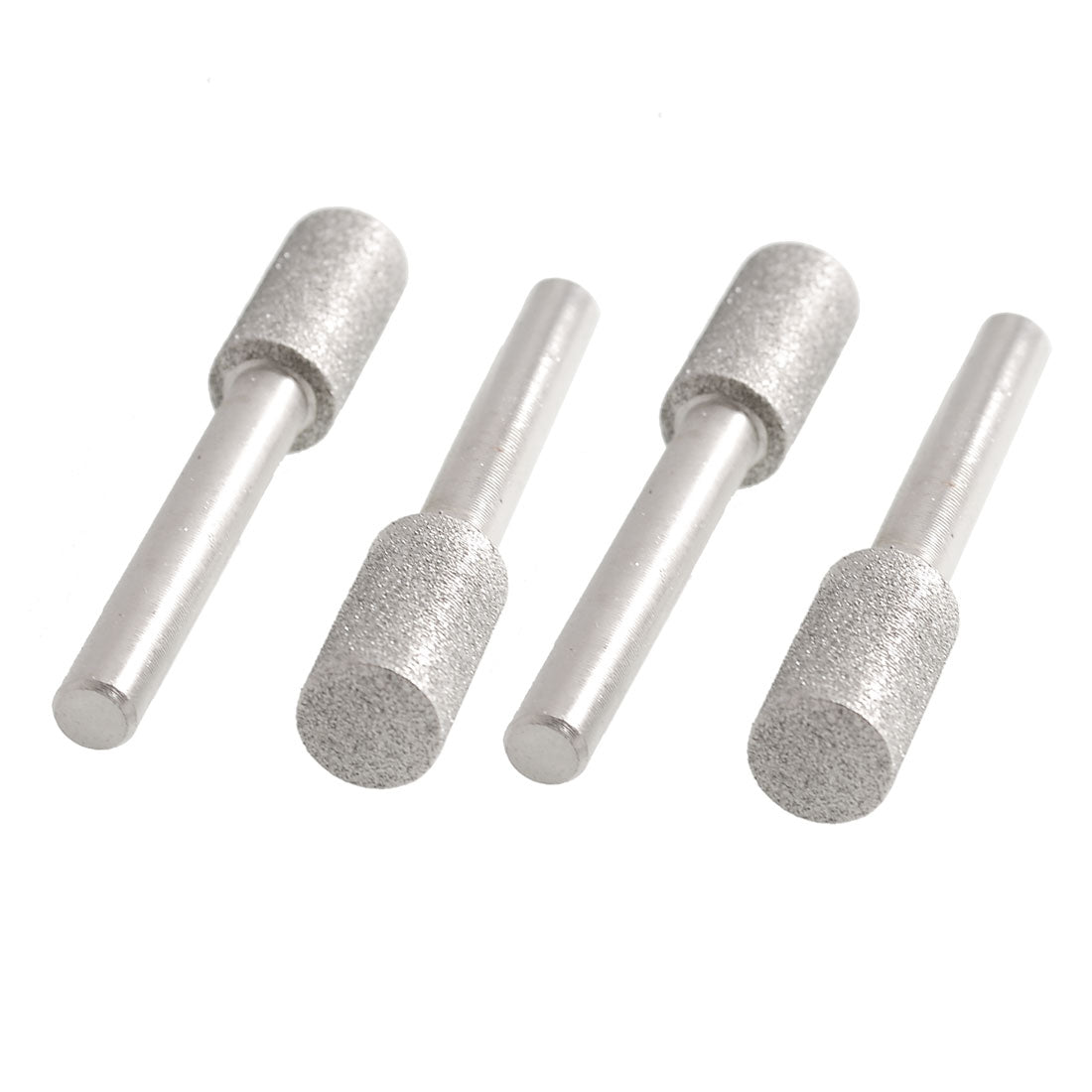 Harfington 4pcs 6mm Shank 10mm Cylindrical Head Diamond Mounted Points