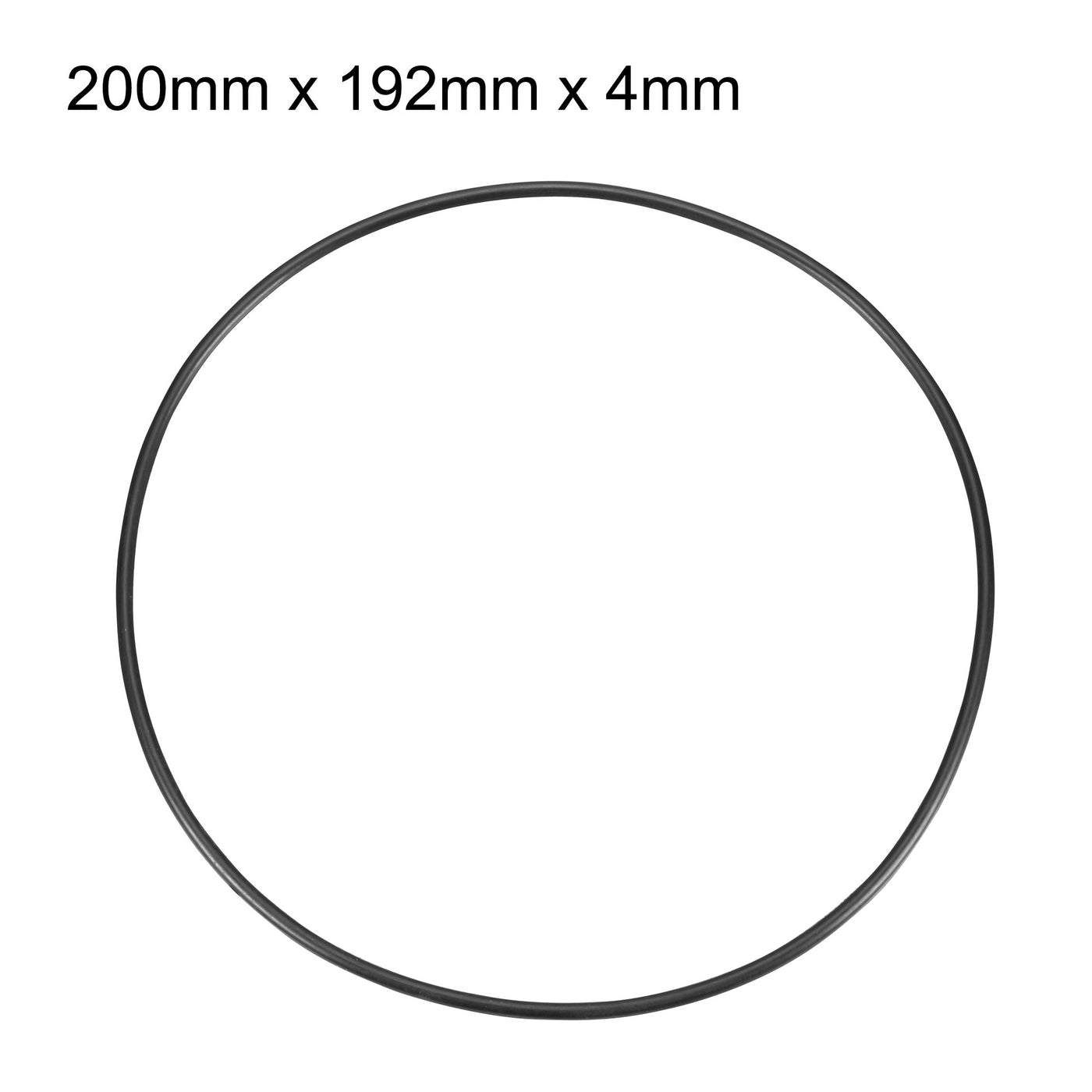 uxcell Uxcell 4mm x 200mm Black Nitrile Rubber O Type Sealing Ring Gasket Grommets