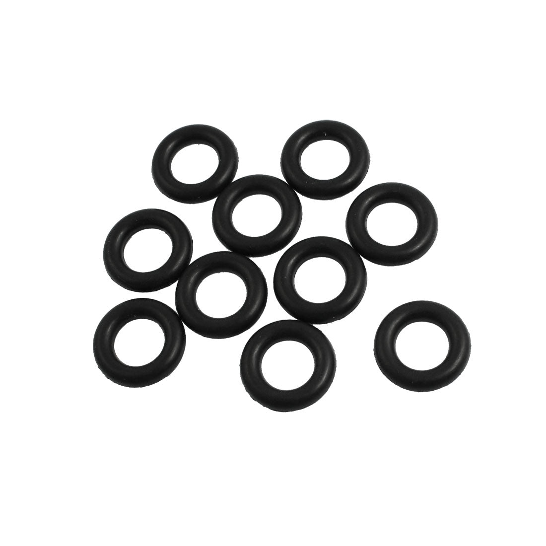 Harfington 4mm×18mm Black Nitrile Rubber Sealing O Ring Seal Washer Grommets 10pcs