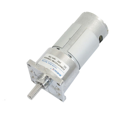 Harfington DC 24V 150RPM Output Speed 2 Terminals 7mm Shaft Electric Power Geared Motor