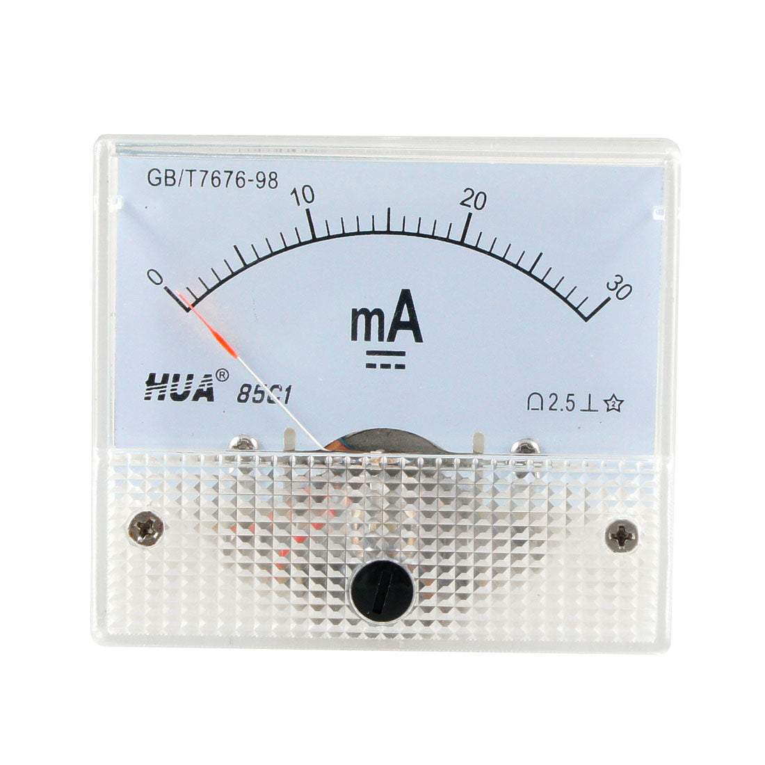 Harfington DC 0-30mA Analog Current Panel without Pulse Meter Ammeter 85C1 30MA grey white