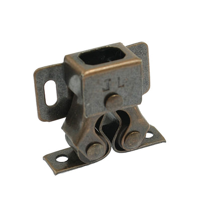 Harfington Cabinet Cupboard Door Double Ball Latch Catch 1.2" Copper Tone