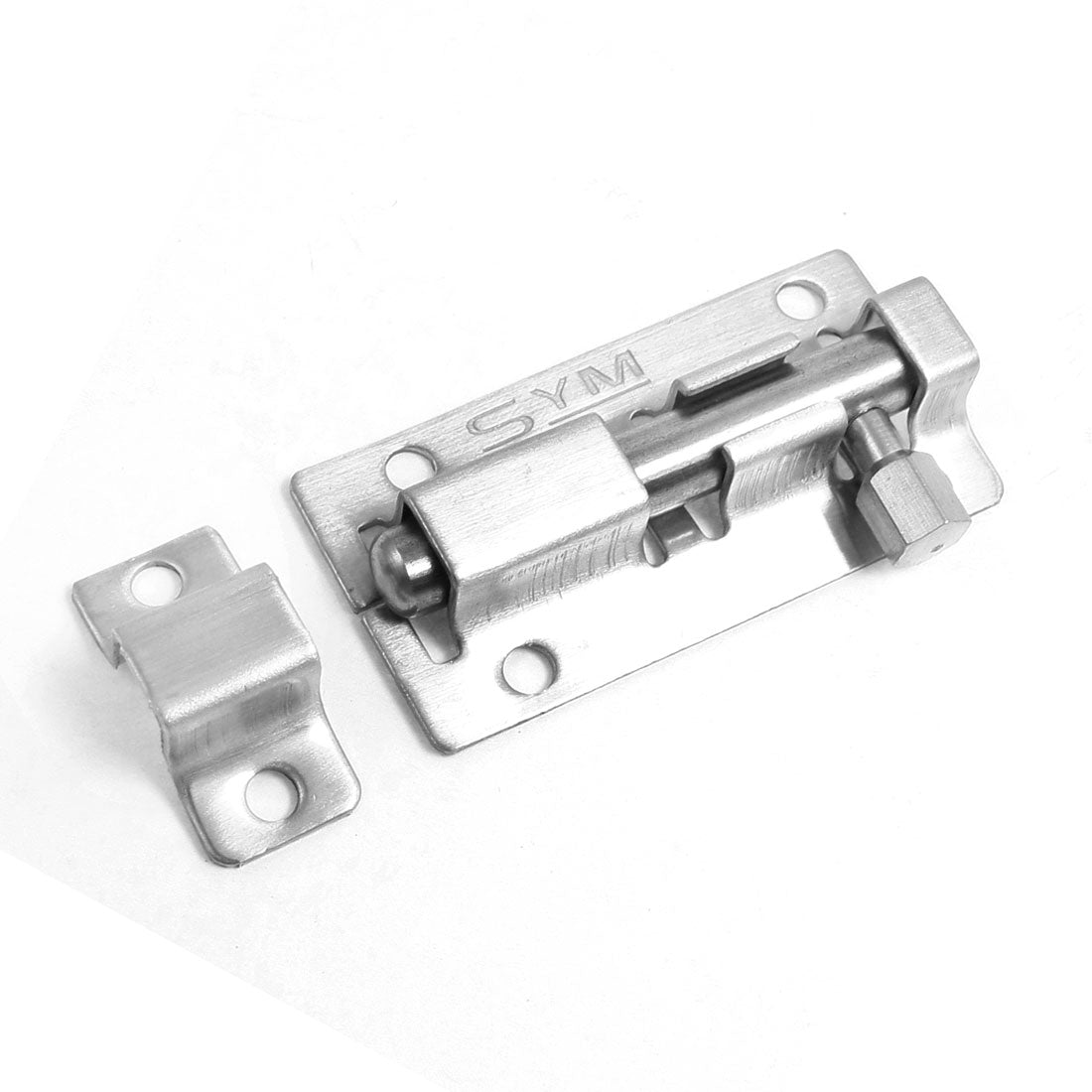 Harfington Stainless Steel Silver Tone 6.2*2.5 0.9cm Barrel Bolt