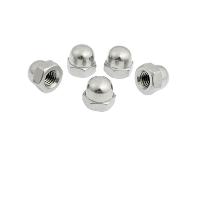 Harfington 5pcs Stainless Steel Hex Domed Cap Nut 8mm 5/16" Thread