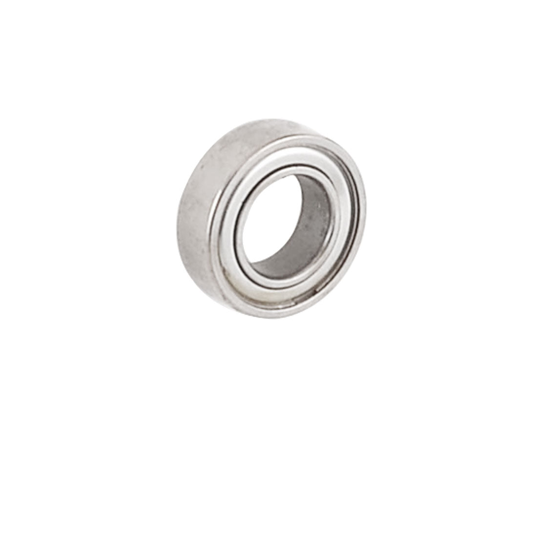 Harfington 13mm×7mm×4mm Shielded Deep Groove Ball Shaft Bearing Silver Tone