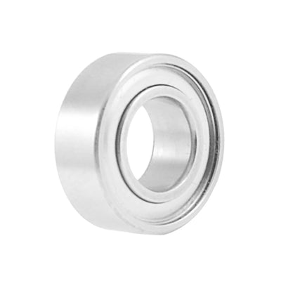 Harfington 8mm×4mm×3mm Metal Double Sealed Ball Bearing Silver Tone