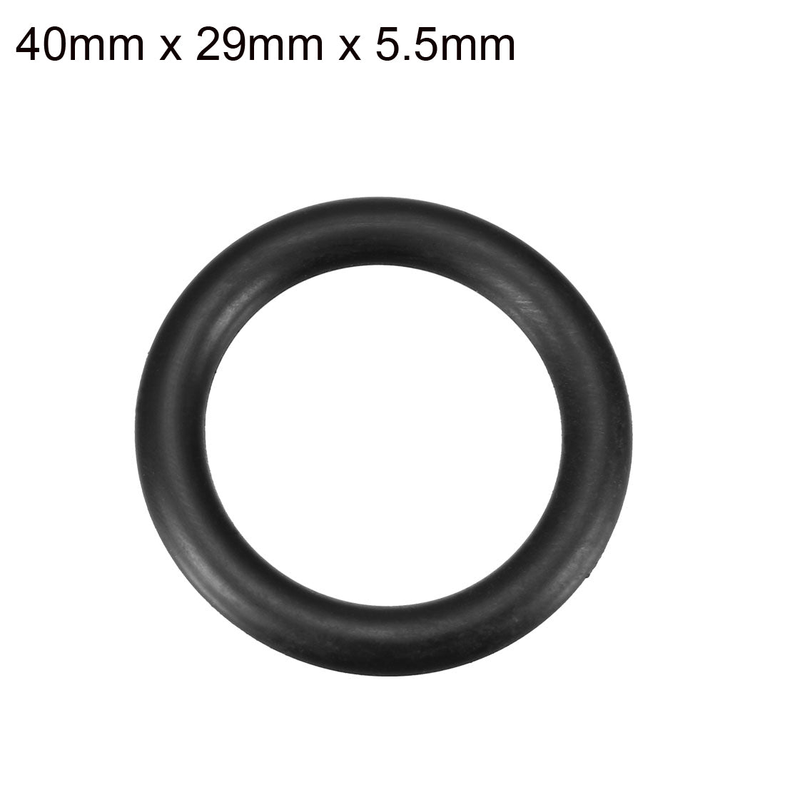 Harfington 10pcs Black Rubber Oil Seal O Ring Sealing Gaskets 40mm×28mm×6mm