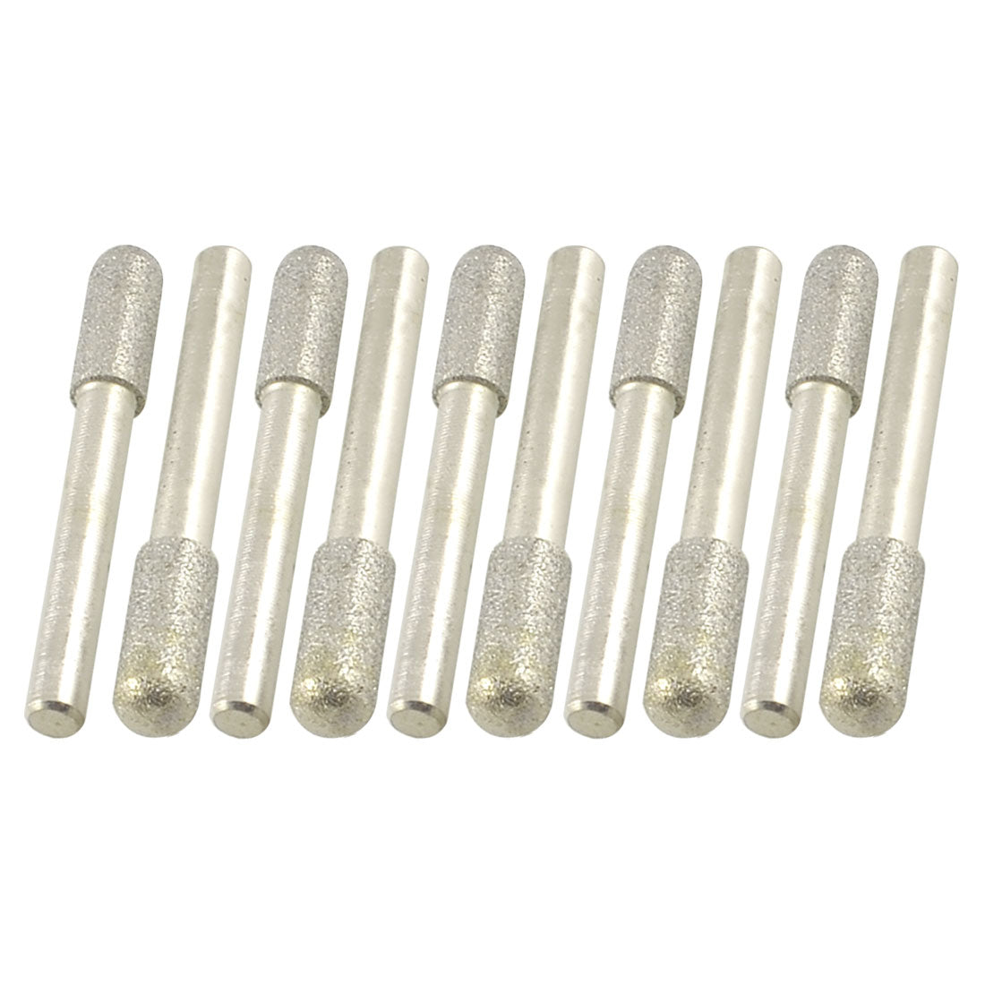 Harfington 10pcs 8mm Cylinder Head 6mm Shank Diamond Mount Points File