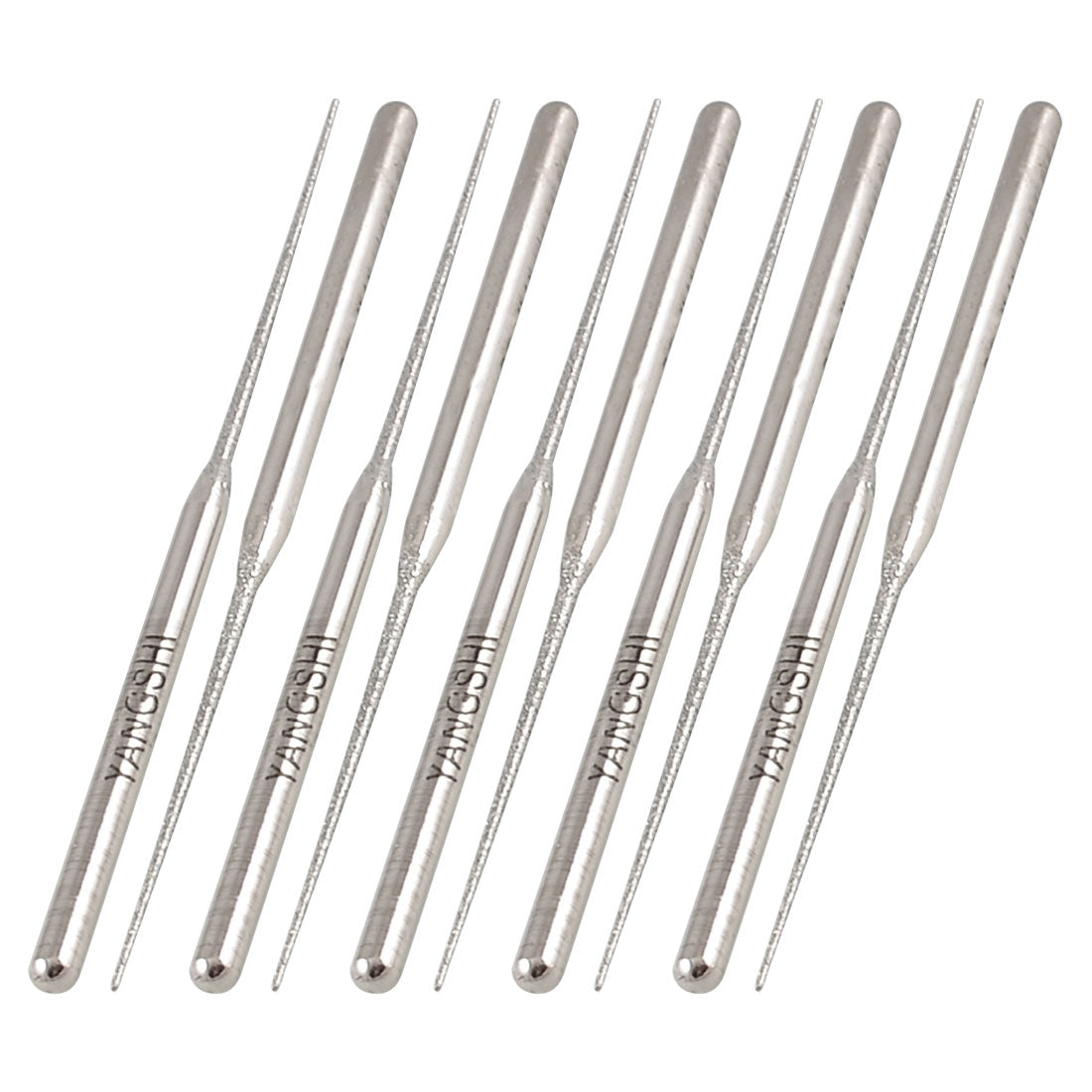 Harfington 10 Pieces Taper Tip Alloy Shank Diamond Mounted Points Buffing Bits 3mmx30mmmx2mm