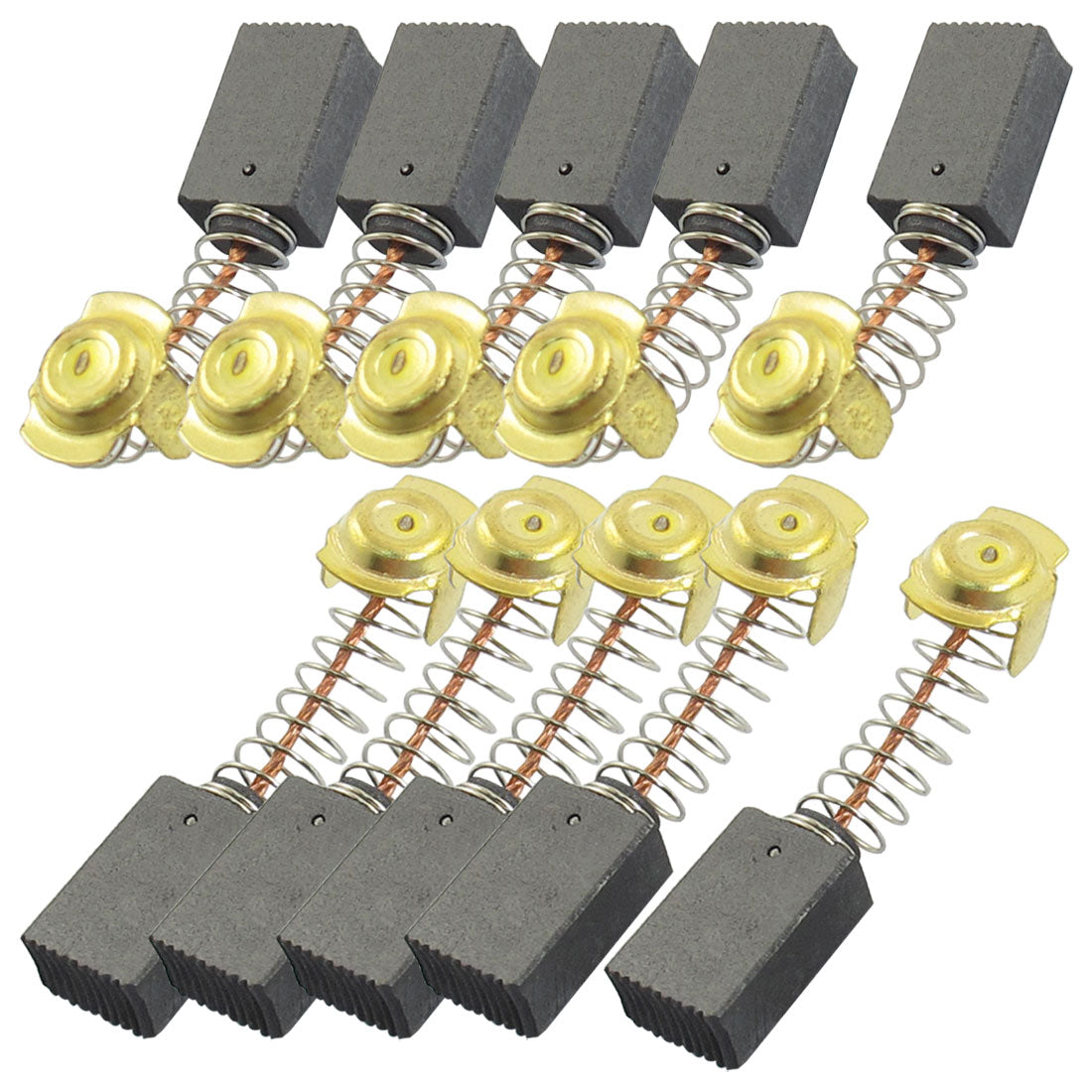 Harfington 10pcs 43/64"×7/16"×7/25" Power Tools Motor Parts Carbon Brushes