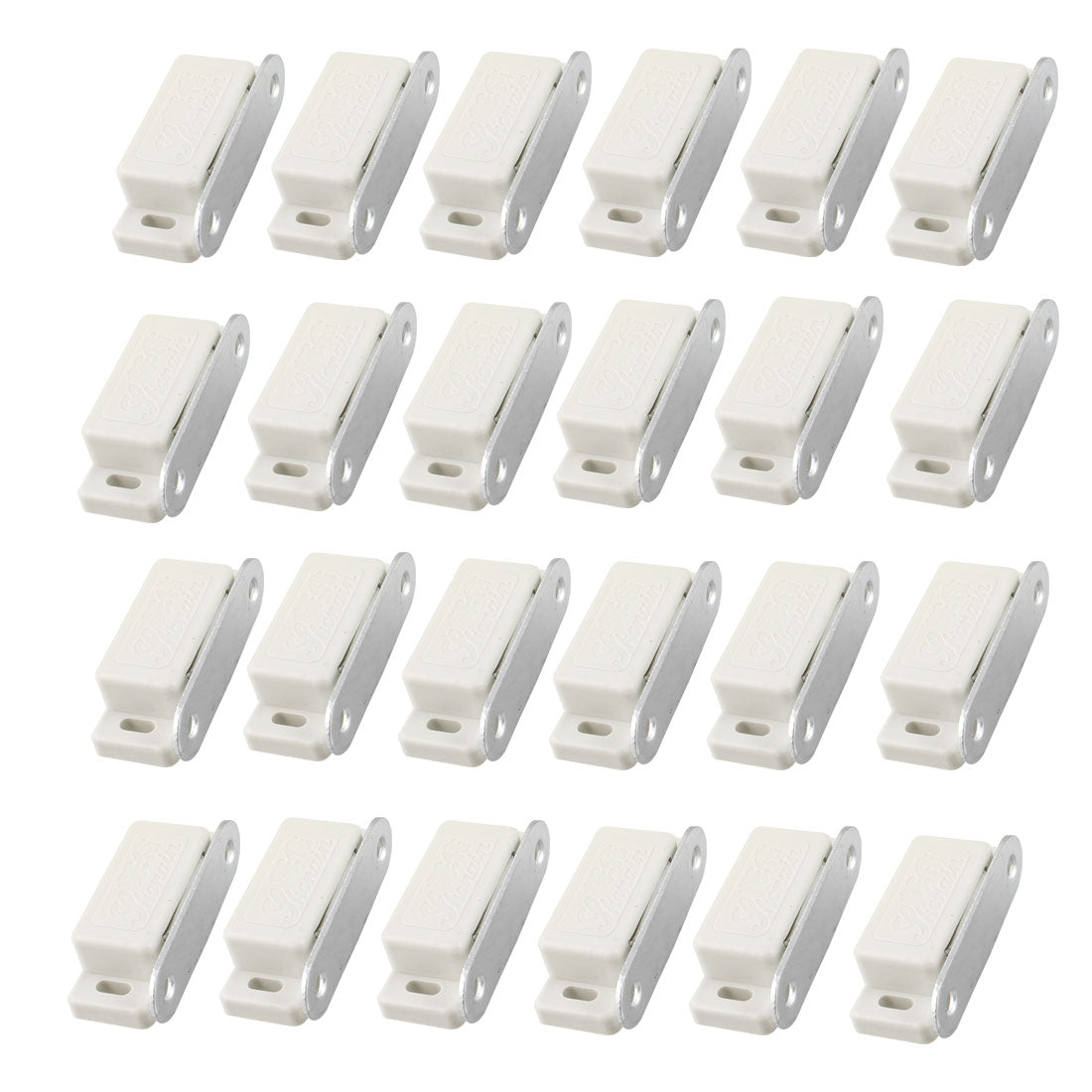 uxcell Uxcell Cupboard Door White Plastic Housing Single Magnetic Catch 24 Pcs