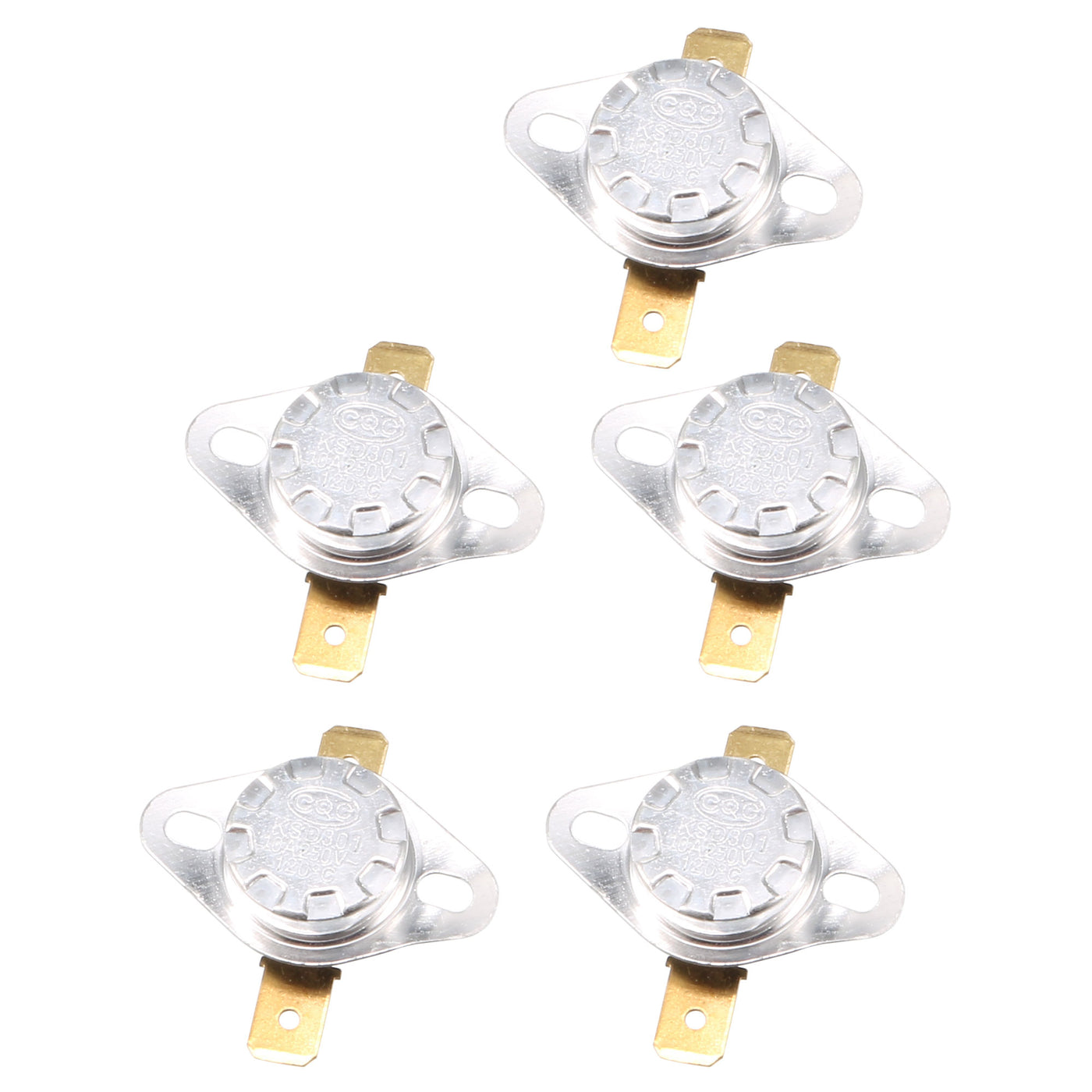 Harfington 5pcs 120 Celsius 248F Normal Close Temperature Controlled Switch KSD301