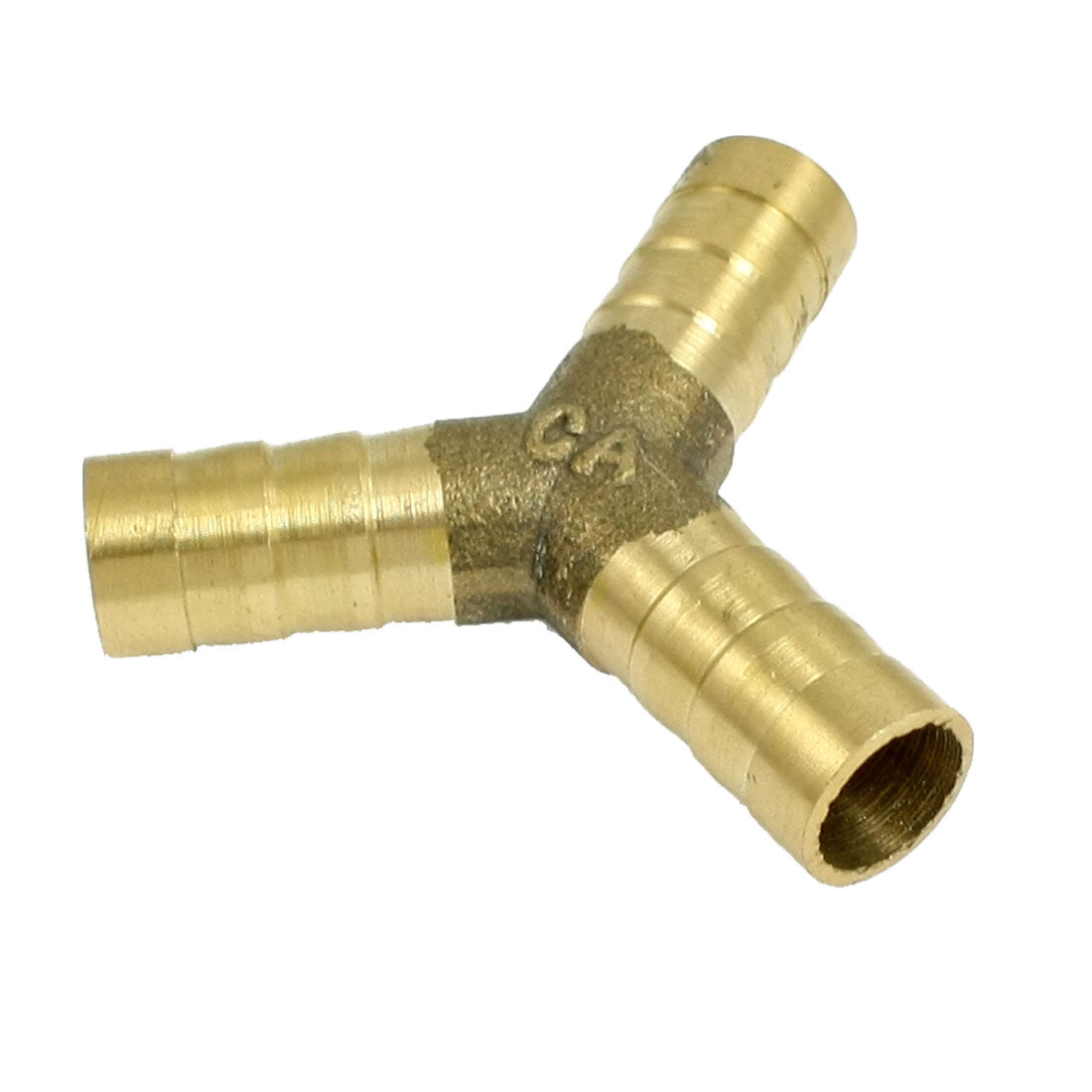 Harfington Brass 3 Way Y Hose Barb Connector for 10mm Inner Dia Air Water Pipe