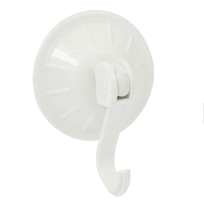 Harfington Uxcell Household Bathroom Glass White Clear Suction Cup Hook Wall Hanger