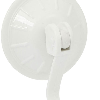 Harfington Uxcell Household Bathroom Glass White Clear Suction Cup Hook Wall Hanger