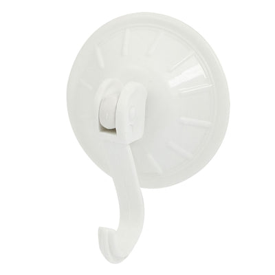 uxcell Uxcell Household Bathroom Glass White Clear Suction Cup Hook Wall Hanger