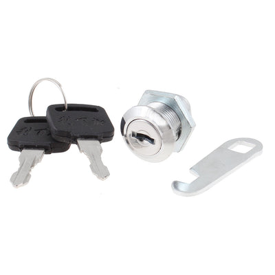 Harfington Cabinet Door Cam Locking 18mm Threaded Lock Lockset w Keys